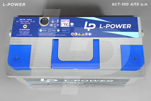 Аккумулятор Кайнар "L-POWER" +справа 6СТ-100 АПЗ о.п.