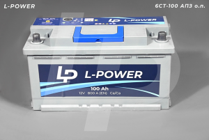 Аккумулятор Кайнар "L-POWER" +справа 6СТ-100 АПЗ о.п.