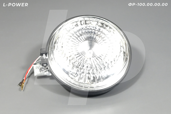 Фара рабочая круглая (ФПГ-100.00.00.00) (с пластмассовым корпусом) L-POWER ФР-100.00.00.00