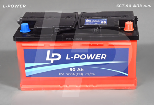 Аккумулятор Кайнар "L-POWER" +справа 6СТ-90 АПЗ о.п.