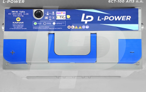 Аккумулятор Кайнар "L-POWER" +слева 6СТ-100 АПЗ п.п.