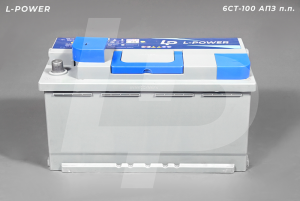 Аккумулятор Кайнар "L-POWER" +слева 6СТ-100 АПЗ п.п.