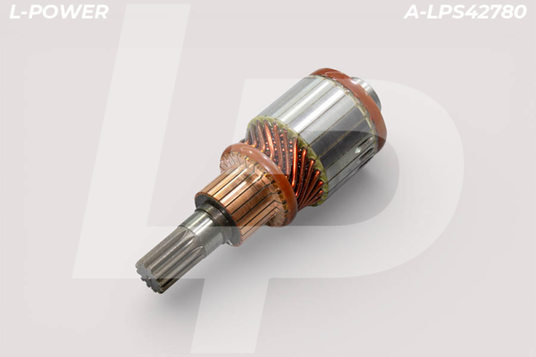 Якорь стартера 12В 2,7кВт (ан. 123706001, ст. LPS42780, 123708001, 9142780)  L-POWER A-LPS42780