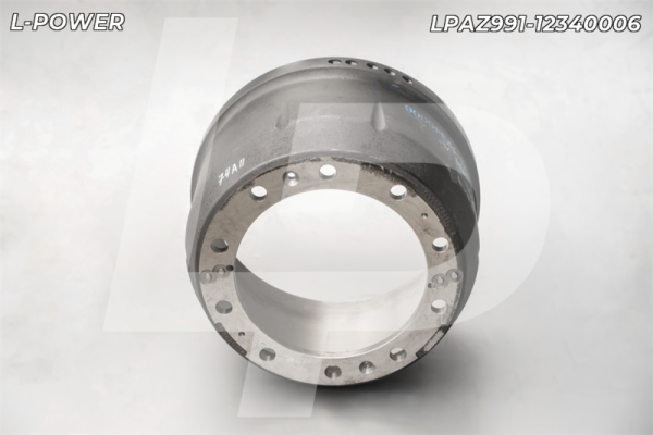 AZ9112340006 Барабан тормозной задний HOWO, SHACMAN, отбалансирован L-POWER LPAZ991-12340006