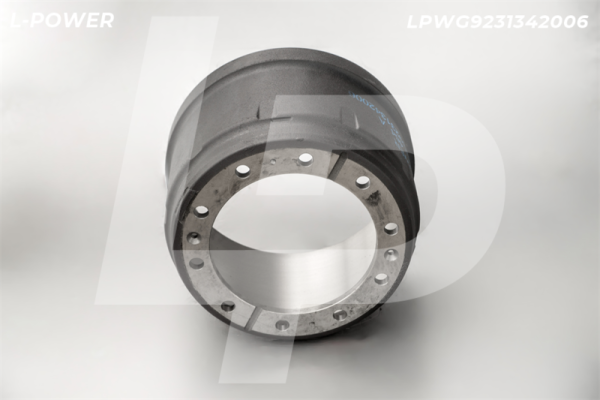 AZ9231342006 Барабан тормозной задний HOWO A7 мост AC16, отбалансирован L-POWER LPWG9231342006