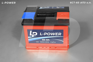 Аккумулятор Кайнар "L-POWER" +справа 6СТ-60 АПЗ о.п.
