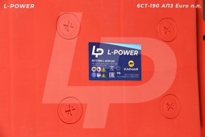 Аккумулятор Кайнар "L-POWER" +справа болт 6СТ-190 АПЗ Euro п.п.