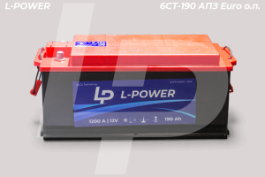 Аккумулятор Кайнар "L-POWER" +слева конус 6СТ-190 АПЗ Euro о.п.