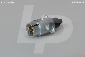 Вилка электрическая, металл, 12В, 7 контактов L-POWER LP3703005
