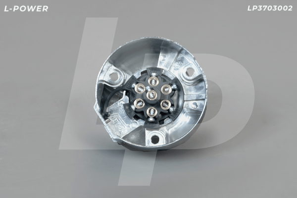 Розетка электрическая, металл, 12В, 7 контактов L-POWER LP3703002