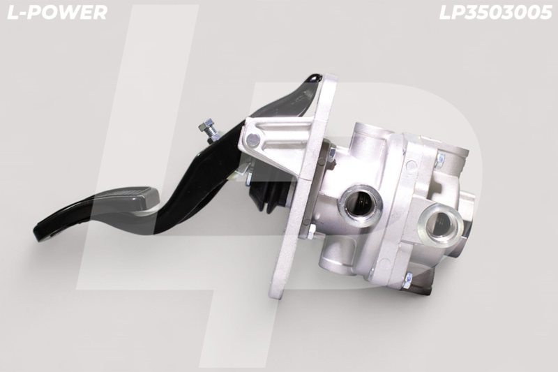100-3514108 Кран тормозной главный 2-х секционный, с педалью L-POWER LP3503005
