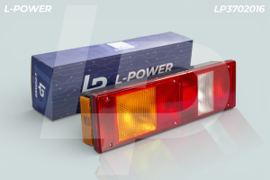 Фонарь задний правый (-подсветка) с кабелем (ан. 7462.3716-06) L-POWER LP3702016