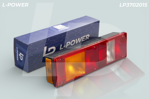 Фонарь задний левый (+подсветка) с кабелем (ан. 7472.3716-06) L-POWER LP3702015