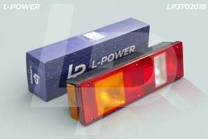 Фонарь задний правый (-подсветка) байонет сбоку (ан. 7462.3716-08) L-POWER LP3702018