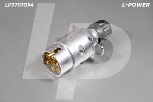 Вилка электрическая, металл, 12В, 7 контактов L-POWER LP3703054
