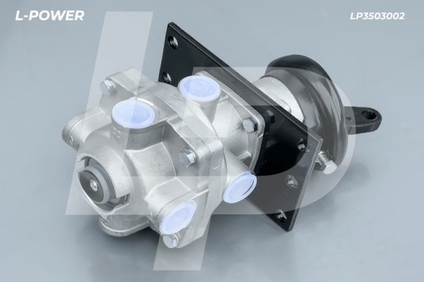 64221-3514008, 100-3514008 Кран тормозной главный 2-х секционный с рычагом LP3503002 L-POWER LP3503002
