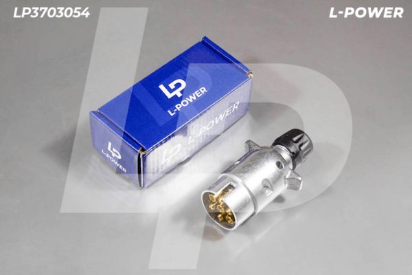 Вилка электрическая, металл, 12В, 7 контактов L-POWER LP3703054