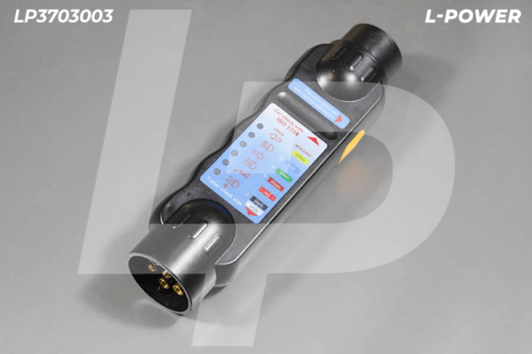 Тестер вилки и розетки, 12В, 7кон. ПС300 L-POWER LP3703003