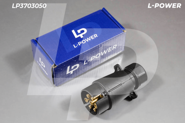 Вилка электрическая, пластик, 12В, 7 контактов L-POWER LP3703050