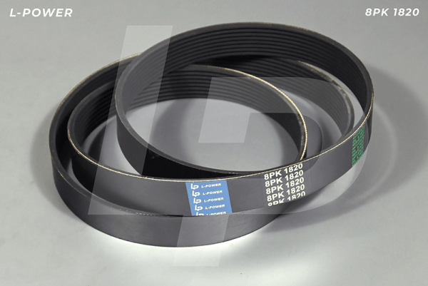 Ремень поликилиновой привода генератора и водяного насоса МТЗ-3022 Детройт (1841559С1) L-POWER 8РК-1820