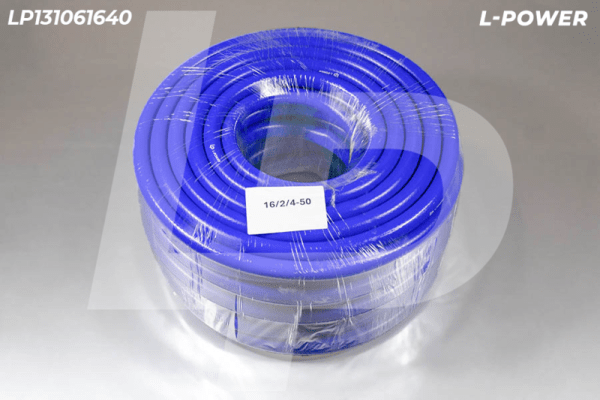 16/2/4-50 Рукав силиконовый 2 слоя арм., стенка 4.0 мм, d 16 мм (тосол) L-POWER LP131061640