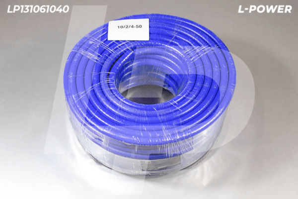 10/2/4-50 Рукав силиконовый 2 слоя арм., стенка 4.0 мм, d 10 мм (тосол) L-POWER LP131061040