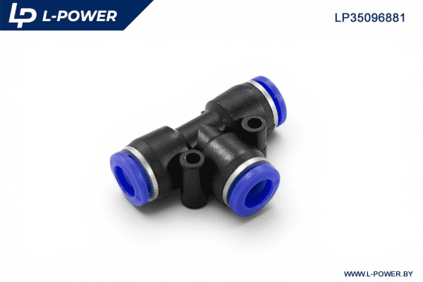 Фитинг тройник пластиковый D=8мм L-POWER LP35096881