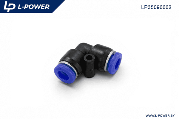 Фитинг угловой пластиковый D=6мм L-POWER LP35096662