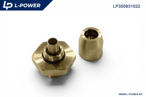 Штуцер прямой с наружной резьбой 10-22х1,5 L-POWER LP350931022