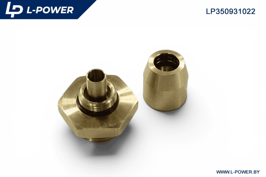 Штуцер прямой с наружной резьбой 10-22х1,5 L-POWER LP350931022