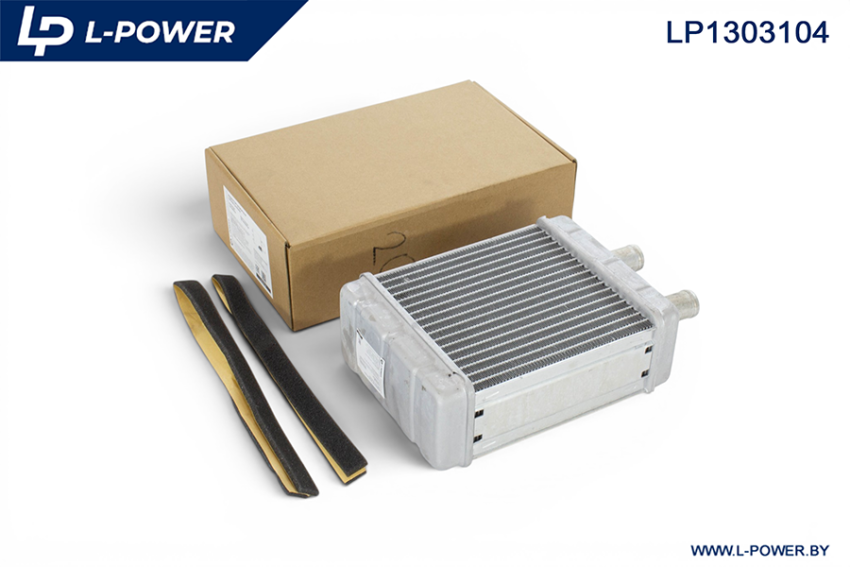 103-8101060-30 Радиатор отопителя автобуса МАЗ алюминиевый (68 мм) LP1303104 L-POWER LP1303104