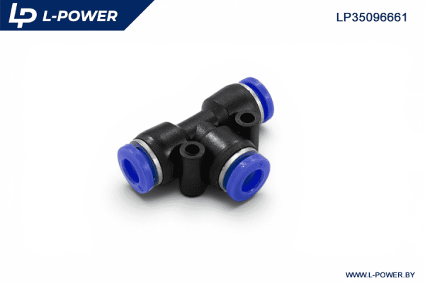 Фитинг тройник пластиковый D=6мм L-POWER LP35096661