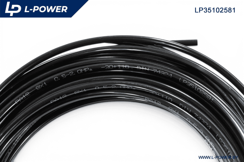 Трубка полиамидная тормозная Ф8х1 L-POWER LP35102581