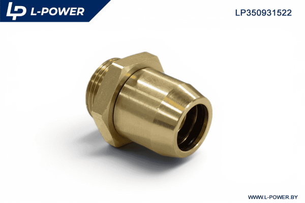 Штуцер прямой с наружной резьбой 15-22х1,5 L-POWER  LP350931522